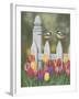 Chickadees and Tulips-William Vanderdasson-Framed Giclee Print