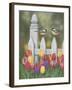 Chickadees and Tulips-William Vanderdasson-Framed Giclee Print