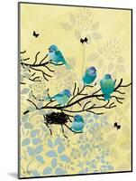 Chickadees with Nest-Bee Sturgis-Mounted Art Print