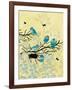 Chickadees with Nest-Bee Sturgis-Framed Art Print