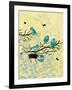 Chickadees with Nest-Bee Sturgis-Framed Art Print