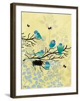 Chickadees with Nest-Bee Sturgis-Framed Art Print