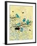 Chickadees with Nest-Bee Sturgis-Framed Art Print