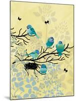 Chickadees with Nest-Bee Sturgis-Mounted Art Print