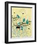 Chickadees with Nest-Bee Sturgis-Framed Art Print