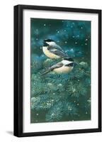 Chickadees-William Vanderdasson-Framed Giclee Print