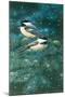 Chickadees-William Vanderdasson-Mounted Giclee Print