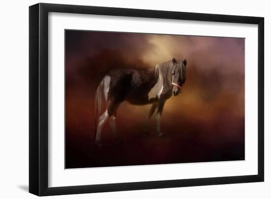 Chickasaw Pony in Autumn-Jai Johnson-Framed Giclee Print