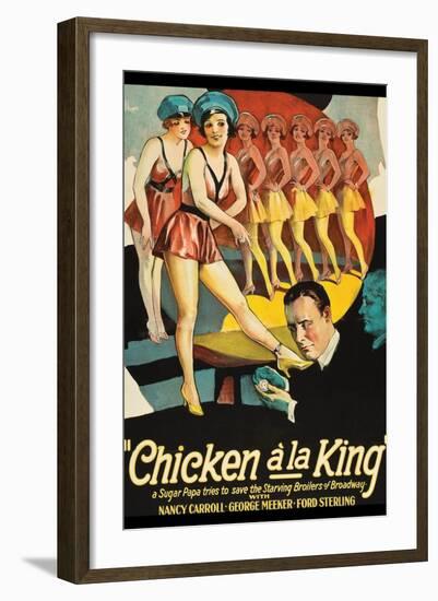 Chicken a La King-null-Framed Art Print