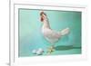 Chicken and Eggs, Retro-null-Framed Premium Giclee Print