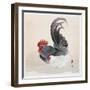 Chicken and Rooster-Ohara Koson-Framed Giclee Print