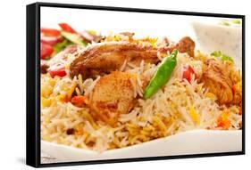 Chicken Biryani-J-highviews-Framed Stretched Canvas