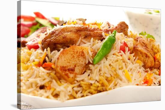 Chicken Biryani-J-highviews-Stretched Canvas