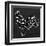 Chicken BW-OnRei-Framed Art Print