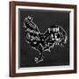 Chicken BW-OnRei-Framed Art Print