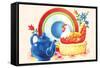 Chicken Casserole Dish and Teapot-null-Framed Stretched Canvas