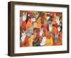 Chicken-Cats-Ditz-Framed Giclee Print