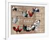 Chicken Collage 1-The Saturday Evening Post-Framed Premium Giclee Print