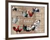 Chicken Collage 1-The Saturday Evening Post-Framed Premium Giclee Print