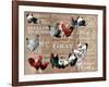 Chicken Collage 1-The Saturday Evening Post-Framed Giclee Print