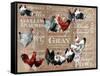 Chicken Collage 1-The Saturday Evening Post-Framed Stretched Canvas