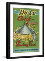 Chicken Feed Advertisement-null-Framed Art Print