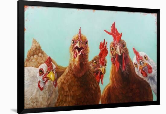 Chicken for Dinner-Lucia Heffernan-Framed Art Print