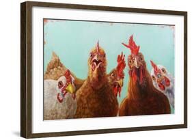 Chicken for Dinner-Lucia Heffernan-Framed Art Print