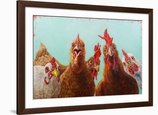 Chicken for Dinner-Lucia Heffernan-Framed Art Print