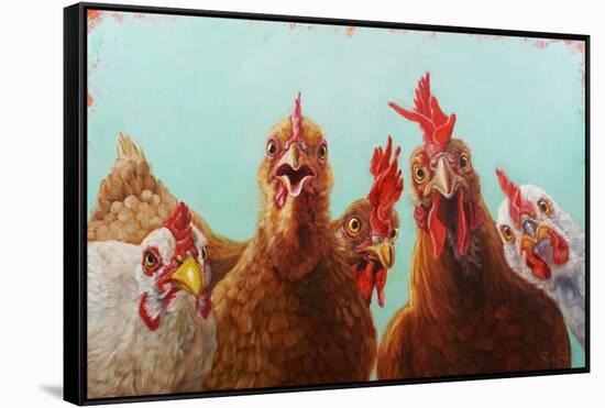 Chicken for Dinner-Lucia Heffernan-Framed Stretched Canvas