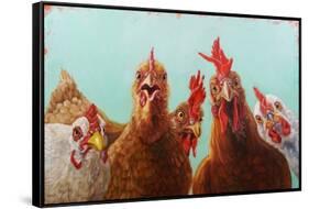 Chicken for Dinner-Lucia Heffernan-Framed Stretched Canvas