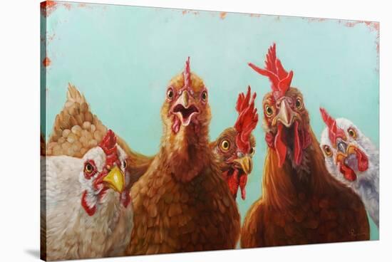 Chicken for Dinner-Lucia Heffernan-Stretched Canvas