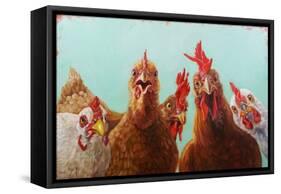 Chicken for Dinner-Lucia Heffernan-Framed Stretched Canvas