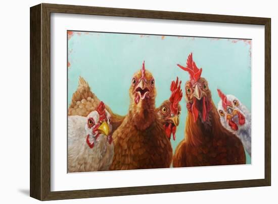 Chicken for Dinner-Lucia Heffernan-Framed Art Print