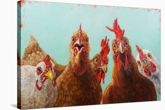 Chicken for Dinner-Lucia Heffernan-Stretched Canvas