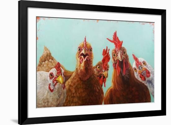 Chicken for Dinner-Lucia Heffernan-Framed Art Print