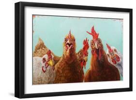 Chicken for Dinner-Lucia Heffernan-Framed Art Print