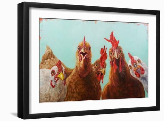 Chicken for Dinner-Lucia Heffernan-Framed Art Print