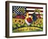 Chicken, Land of the Free-Laurie Korsgaden-Framed Giclee Print