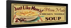 Chicken Noodle Soup-Catherine Jones-Framed Art Print