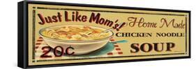 Chicken Noodle Soup-Catherine Jones-Framed Stretched Canvas