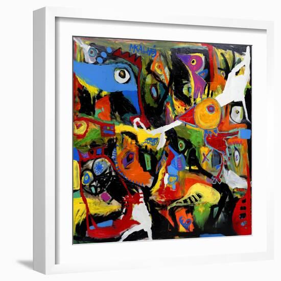 Chicken Out-Martin Kalhoej-Framed Art Print