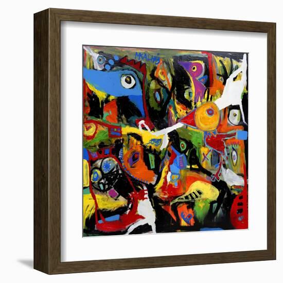 Chicken Out-Martin Kalhoej-Framed Art Print