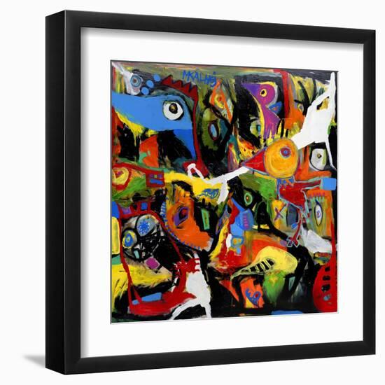 Chicken Out-Martin Kalhoej-Framed Art Print