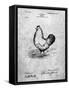 Chicken Patent-Cole Borders-Framed Stretched Canvas