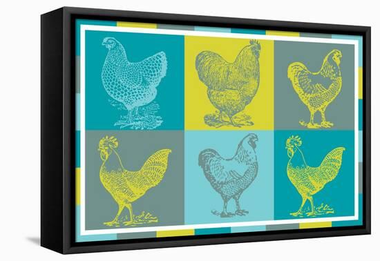 Chicken Pop 1-null-Framed Stretched Canvas