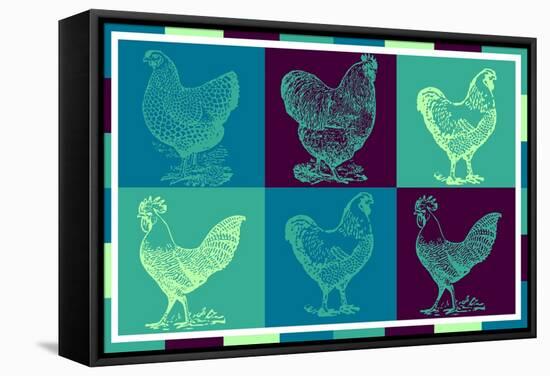 Chicken Pop 2-null-Framed Stretched Canvas