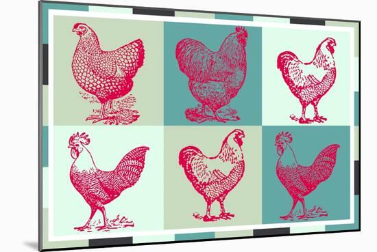 Chicken Pop 3-null-Mounted Giclee Print