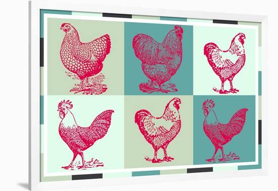 Chicken Pop 3-null-Framed Giclee Print