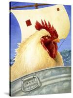 Chicken Ship-Will Bullas-Stretched Canvas